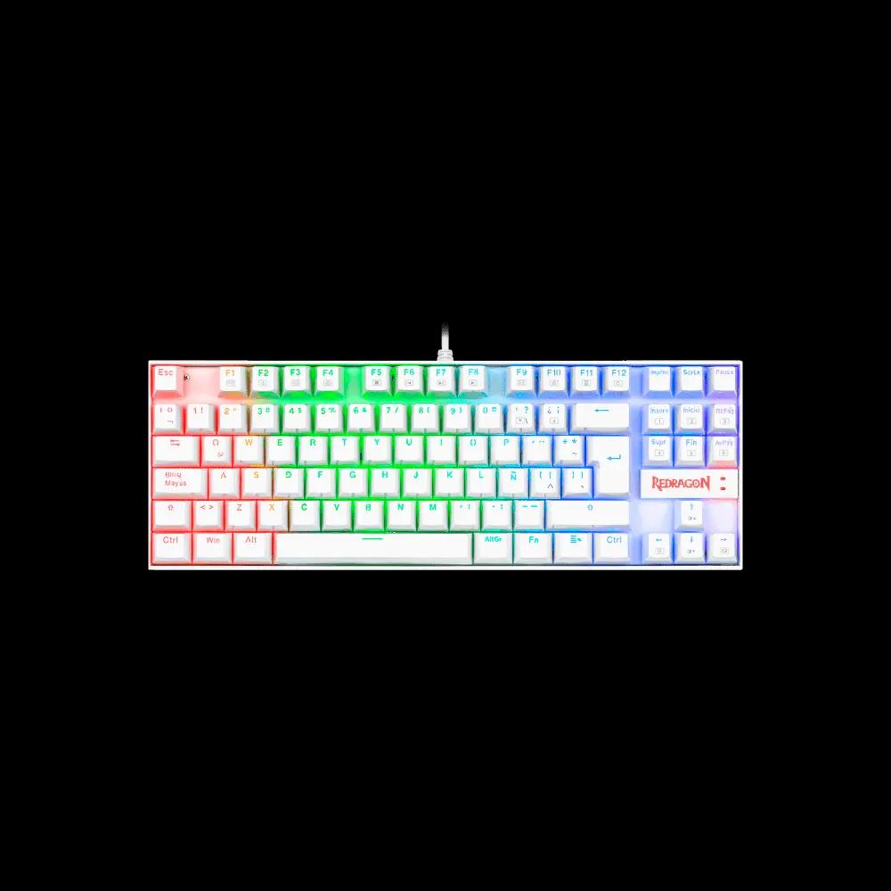 Teclado Redragon Kumara K552W-RGB-SP Blanco Swth Rojo - Teclados Gamer - Imagen 1 Teclado Redragon Kumara K552W-RGB-SP Blanco Swth Rojo - Teclados Gamer - Imagen 1
