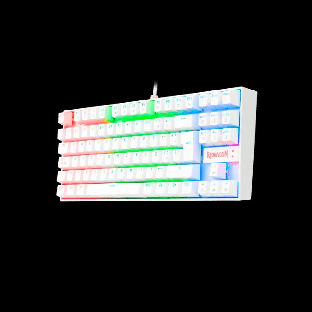 Teclado Redragon Kumara K552W-RGB-SP Blanco Swth Rojo - Teclados Gamer - Imagen 2 Teclado Redragon Kumara K552W-RGB-SP Blanco Swth Rojo - Teclados Gamer - Imagen 2