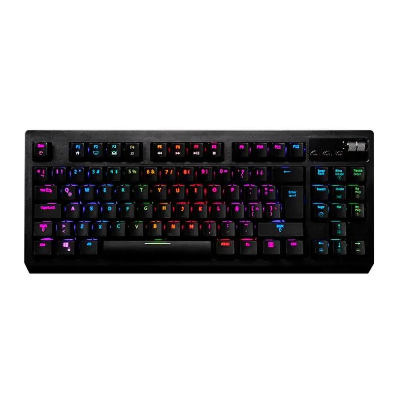 Teclado Quasar RGB Negro Rojo - Teclados Gamer - Imagen 1 Teclado Quasar RGB Negro Rojo - Teclados Gamer - Imagen 1