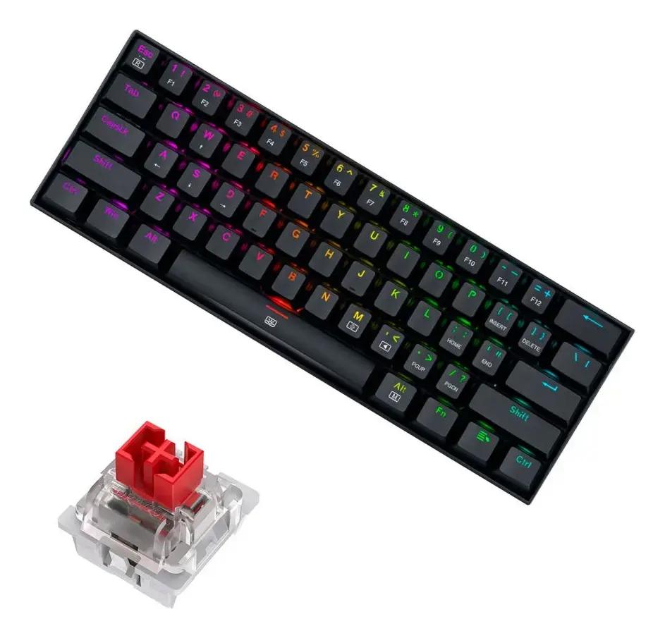 Teclado Redragon Dragonborn Negro Switche Rojo - Teclados Gamer - Imagen 3 Teclado Redragon Dragonborn Negro Switche Rojo - Teclados Gamer - Imagen 3