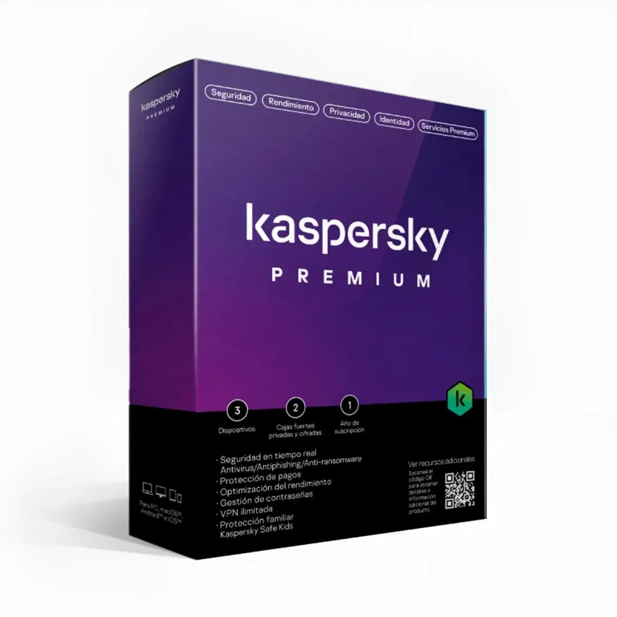 Licencia Kaspersky Premium Serial / 1 Dispositivo / 1 Año Base - Software y Licencias Licencia Kaspersky Premium Serial / 1 Dispositivo / 1 Año Base - Software y Licencias
