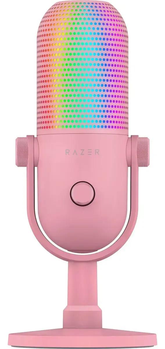 Microfono Razer Seiren V3 Chroma USB Rosado - Streaming y Creacion - Imagen 2 Microfono Razer Seiren V3 Chroma USB Rosado - Streaming y Creacion - Imagen 2