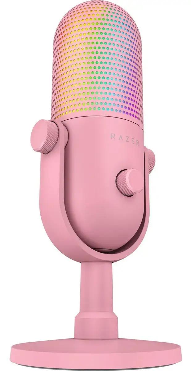 Microfono Razer Seiren V3 Chroma USB Rosado - Streaming y Creacion - Imagen 3 Microfono Razer Seiren V3 Chroma USB Rosado - Streaming y Creacion - Imagen 3