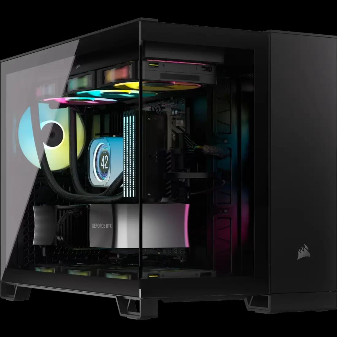 Chasis Corsair 2500X Tempered Glass Mid-tower, Black - Chasis y Gabinetes - Imagen 1 Chasis Corsair 2500X Tempered Glass Mid-tower, Black - Chasis y Gabinetes - Imagen 1