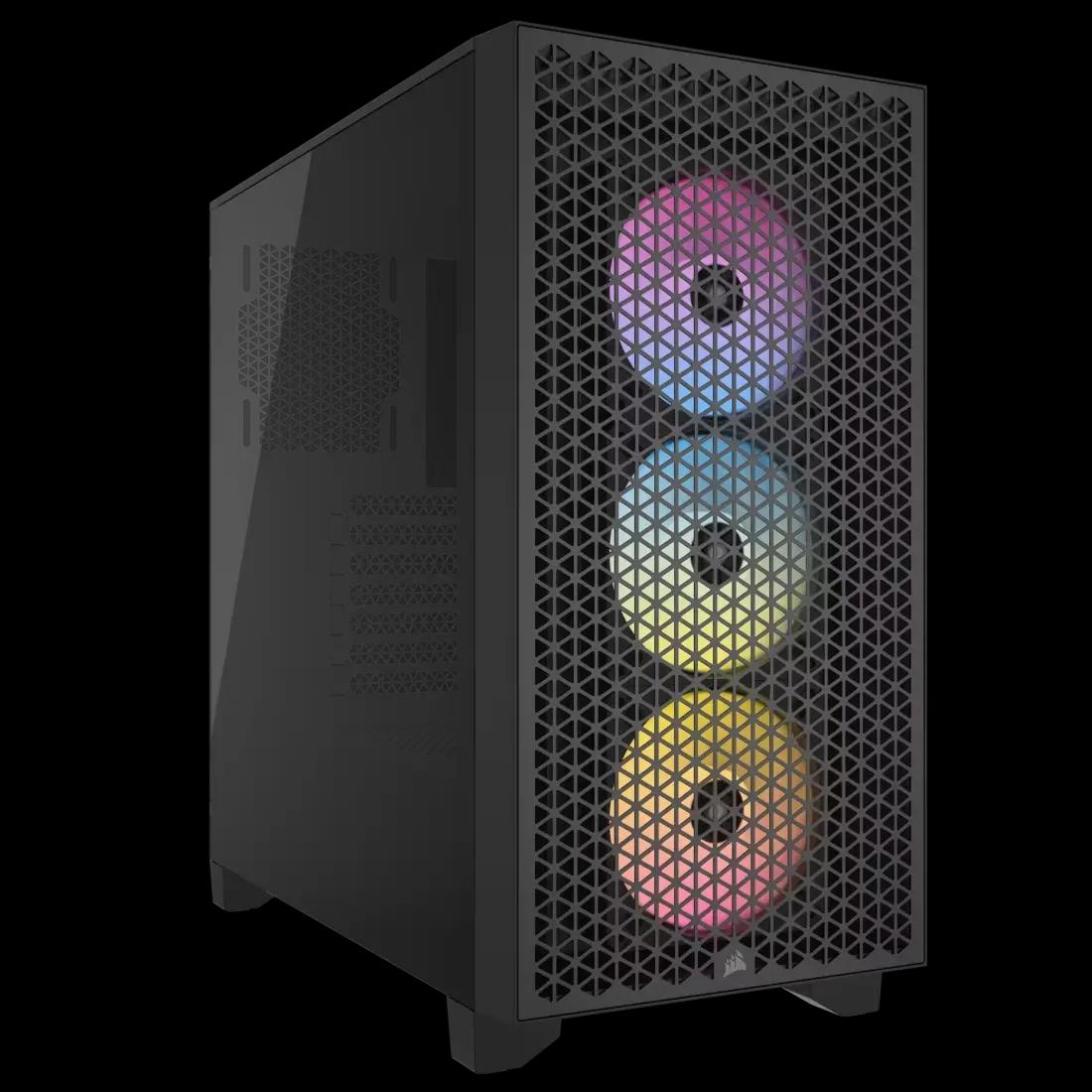 Chasis Corsair 3000D RGB Airflow Tempered Glass Negro - Chasis y Gabinetes - Imagen 1 Chasis Corsair 3000D RGB Airflow Tempered Glass Negro - Chasis y Gabinetes - Imagen 1