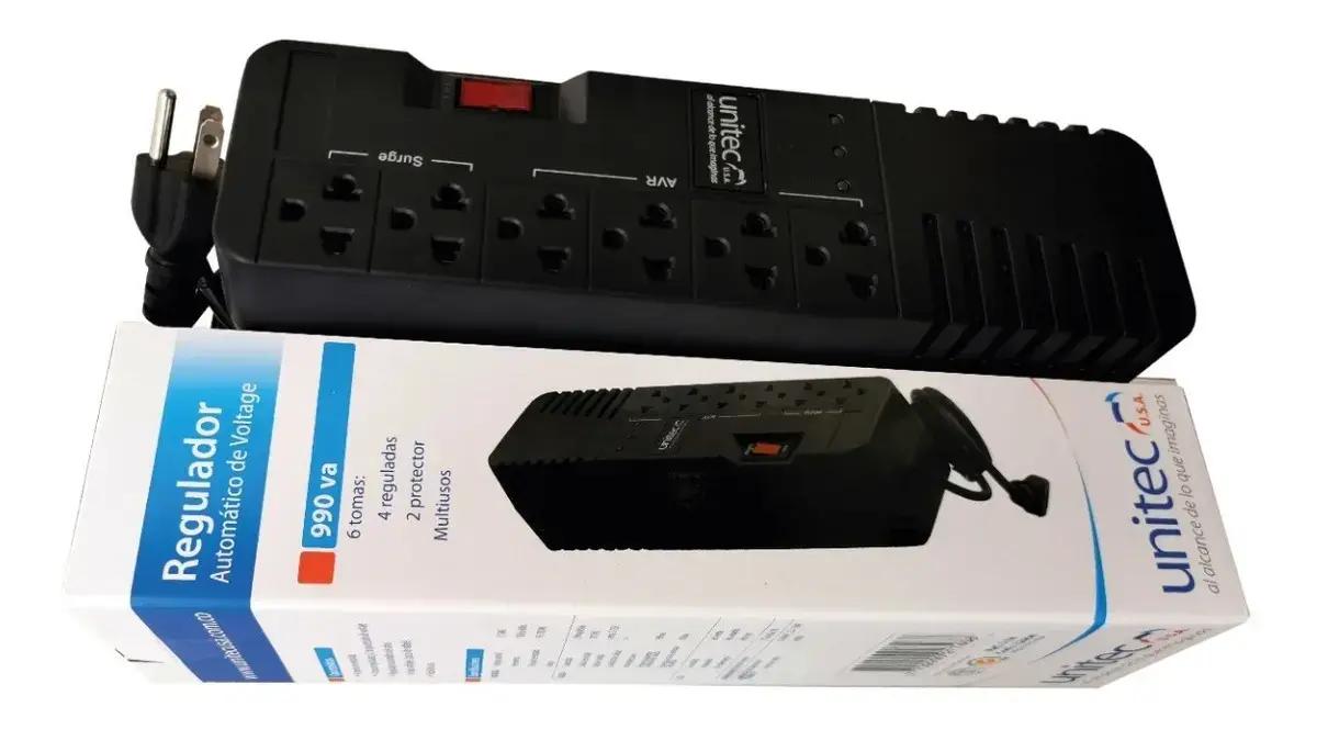 Regulador de Voltaje Unitec 6 Tomas 1-74 - Energía y Protección - Imagen 3 Regulador de Voltaje Unitec 6 Tomas 1-74 - Energía y Protección - Imagen 3