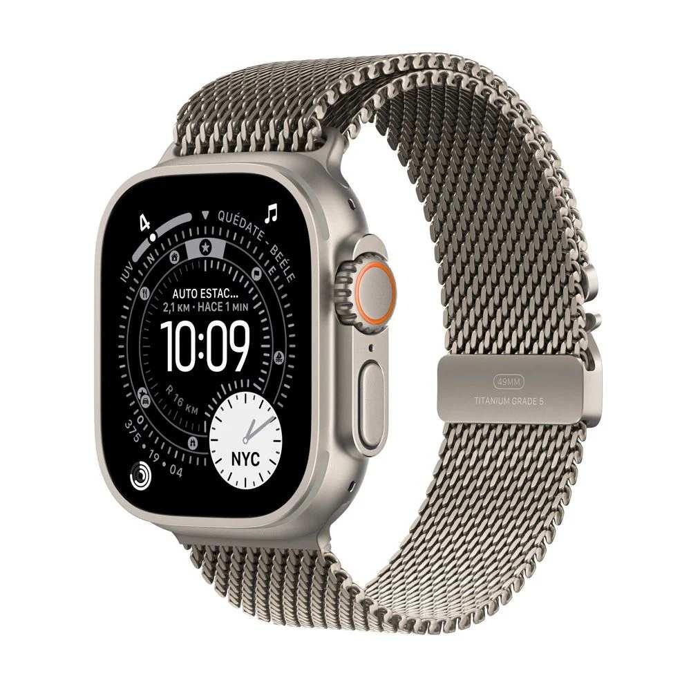Apple Watch Ultra 3 GPS + Cellular 49mm Natural Titanium Case with Natural Titanium Milanese Loop - Medium - Componentes - Imagen 1 Apple Watch Ultra 3 GPS + Cellular 49mm Natural Titanium Case with Natural Titanium Milanese Loop - Medium - Componentes - Imagen 1