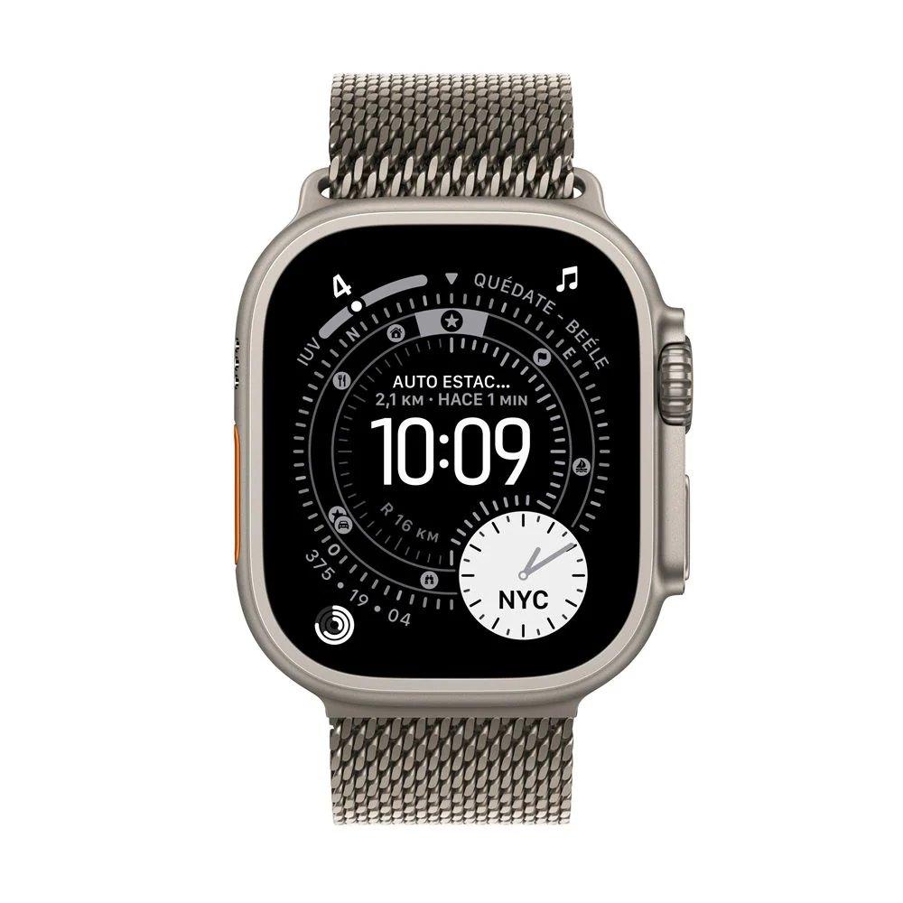 Apple Watch Ultra 3 GPS + Cellular 49mm Natural Titanium Case with Natural Titanium Milanese Loop - Medium - Componentes - Imagen 2 Apple Watch Ultra 3 GPS + Cellular 49mm Natural Titanium Case with Natural Titanium Milanese Loop - Medium - Componentes - Imagen 2