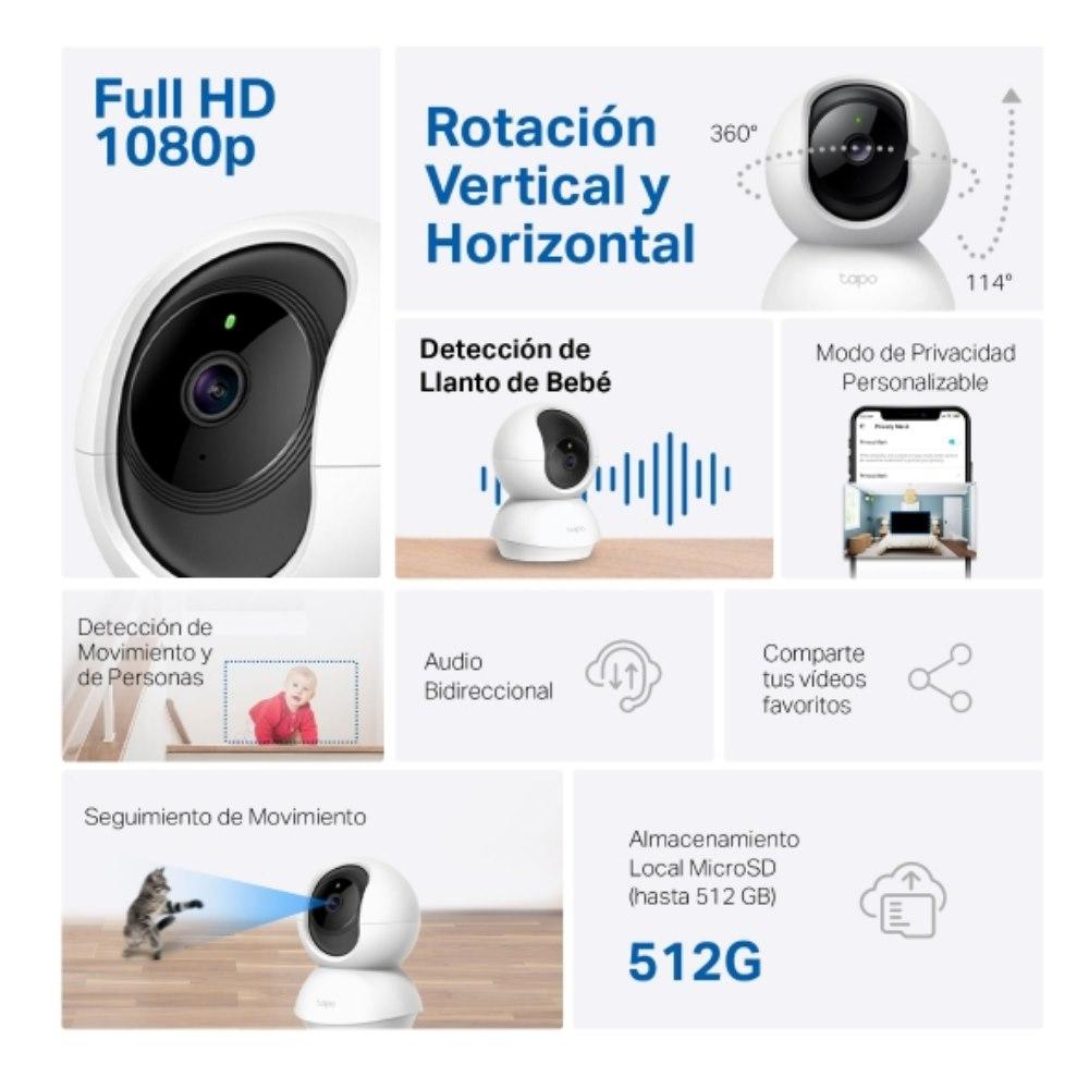 Cámara TPLINK de Vigilancia Wi-Fi HD de 360 Grados con Detección por IA - Componentes - Imagen 3 Cámara TPLINK de Vigilancia Wi-Fi HD de 360 Grados con Detección por IA - Componentes - Imagen 3