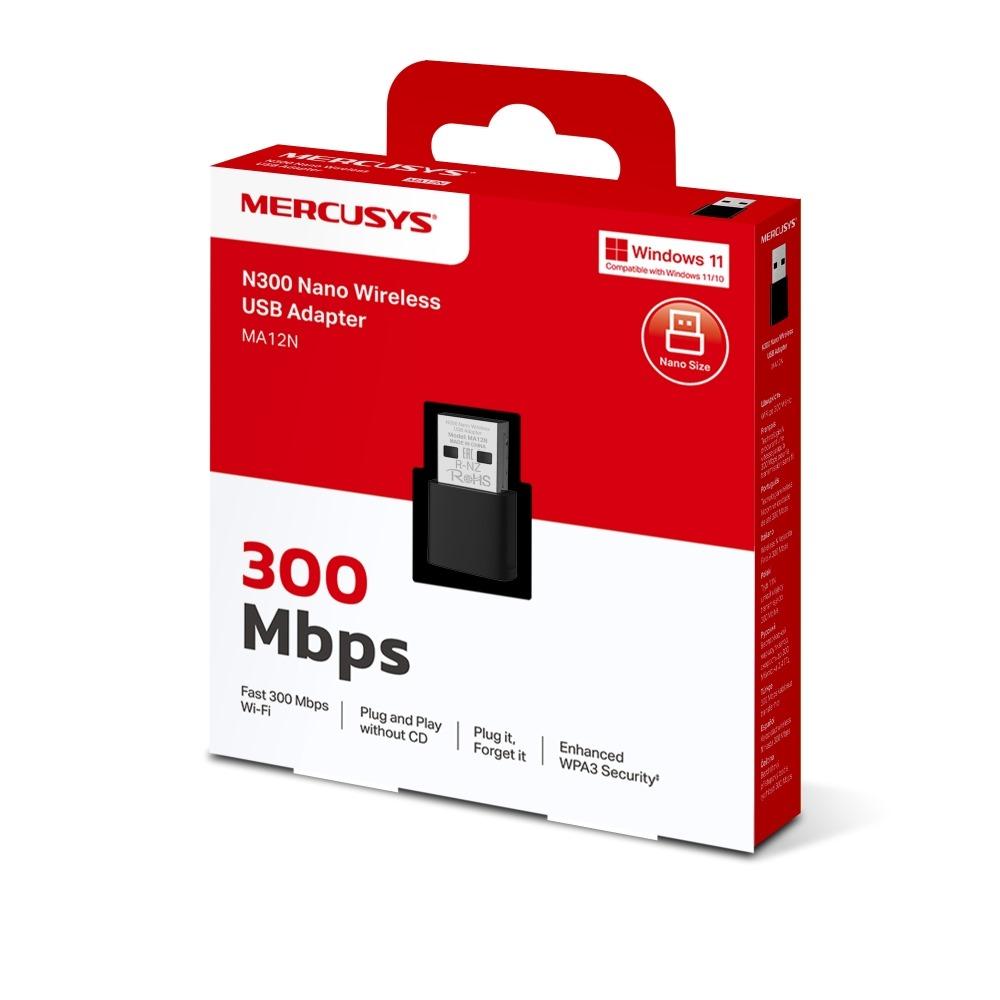 Adaptador de Red Mercusys nano USB inalámbrico N300 - Componentes - Imagen 4 Adaptador de Red Mercusys nano USB inalámbrico N300 - Componentes - Imagen 4
