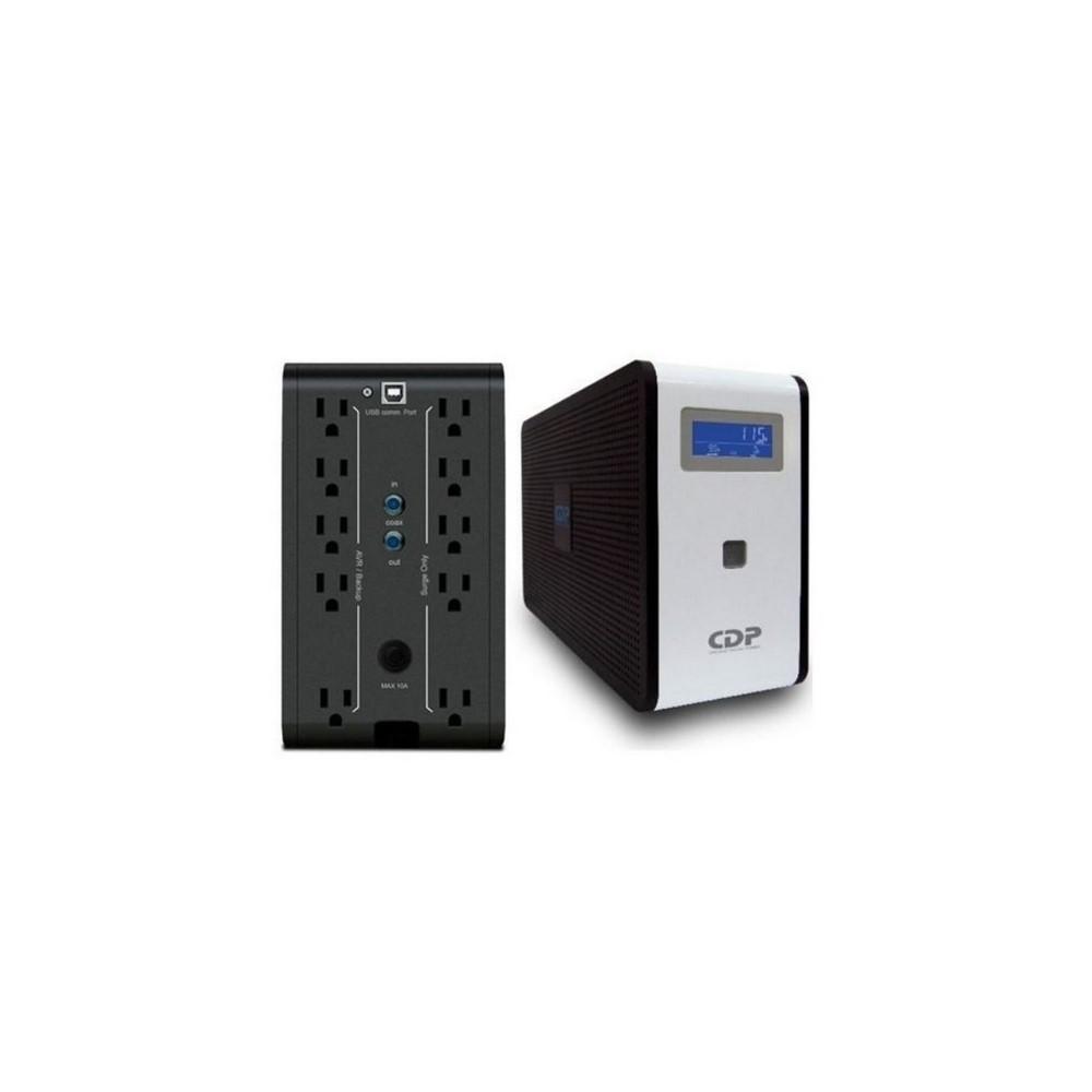 UPS CDP Interactiva CDP, 1000VA/500W 10 Tomas de Salida Pantalla LCD Software de monitoreo - Componentes - Imagen 3 UPS CDP Interactiva CDP, 1000VA/500W 10 Tomas de Salida Pantalla LCD Software de monitoreo - Componentes - Imagen 3