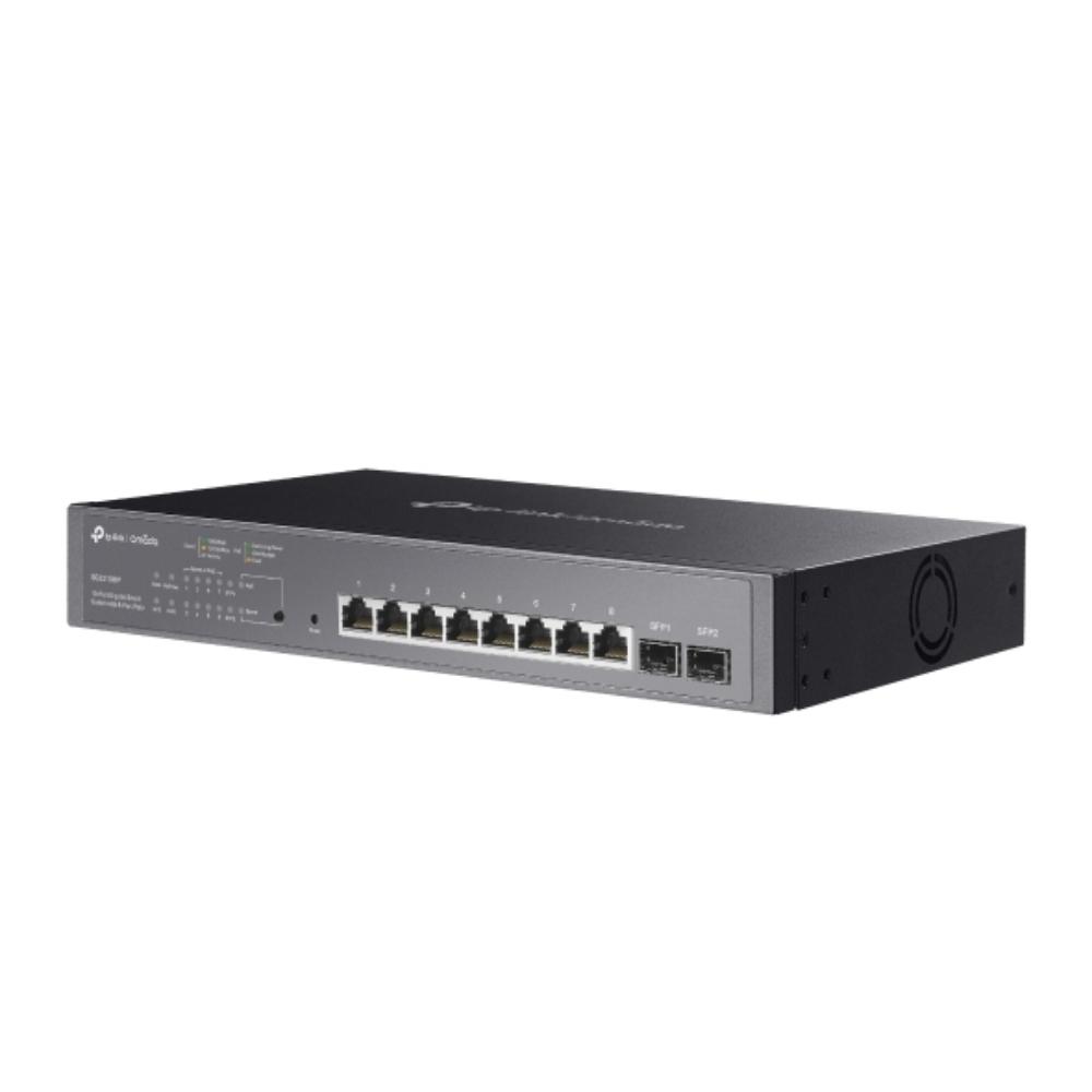 Switch administrable con 8 puertos Gigabit RJ45 PoE y 2 ranuras SFP, todos los puertos RJ45 admiten el estándar 802.3af / at (PoE +) con un presupuesto total de energía PoE de 150Watts y funciones útiles de administración de energía PoE. El conmutador proporciona un alto rendimiento, QoS de nivel empresarial, estrategias de seguridad útiles y funci - Componentes - Imagen 3 Switch administrable con 8 puertos Gigabit RJ45 PoE y 2 ranuras SFP, todos los puertos RJ45 admiten el estándar 802.3af / at (PoE +) con un presupuesto total de energía PoE de 150Watts y funciones útiles de administración de energía PoE. El conmutador proporciona un alto rendimiento, QoS de nivel empresarial, estrategias de seguridad útiles y funci - Componentes - Imagen 3