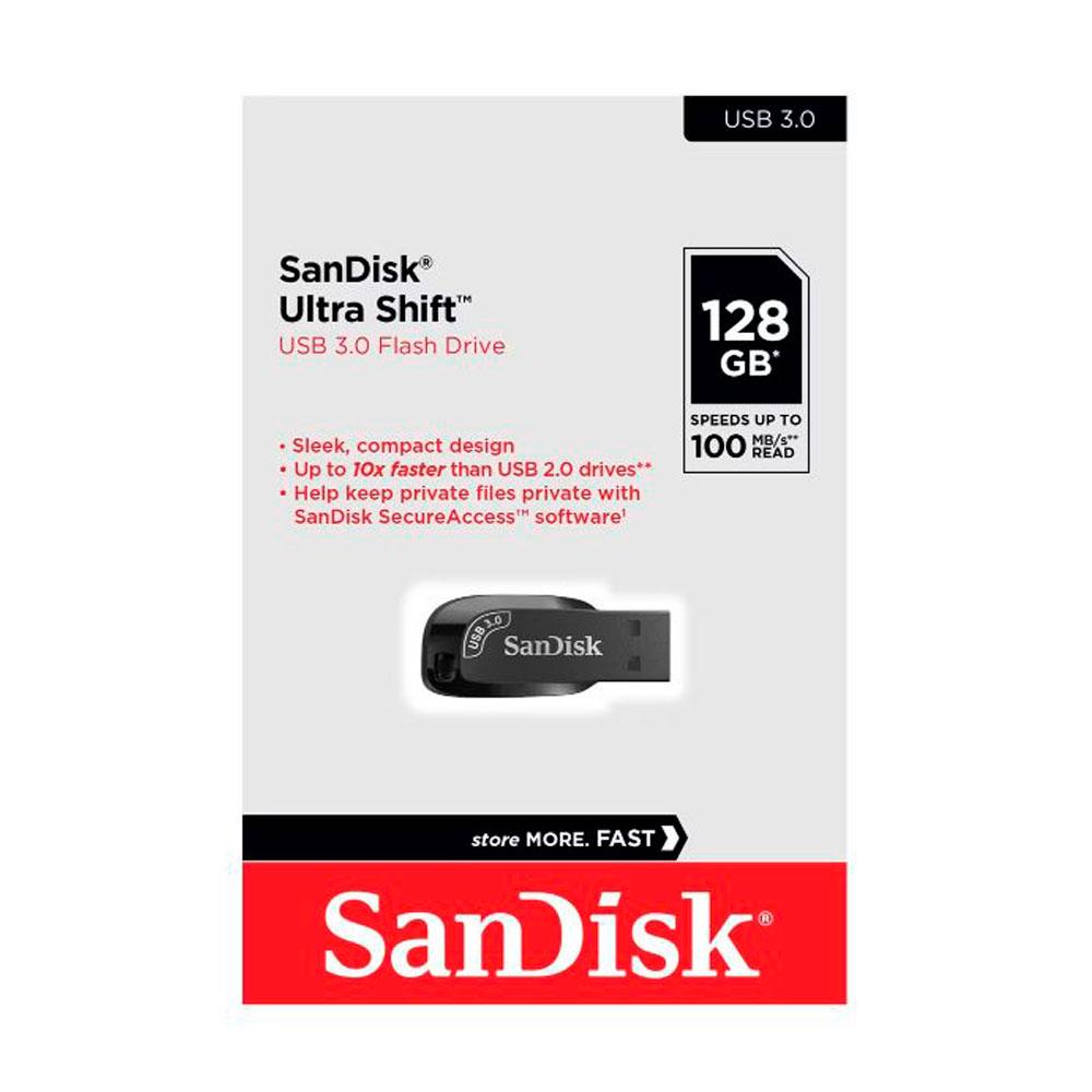 Memoria Usb SANDISK Ultra Shift 3.0 128GB COLOR Negro - Componentes - Imagen 1 Memoria Usb SANDISK Ultra Shift 3.0 128GB COLOR Negro - Componentes - Imagen 1