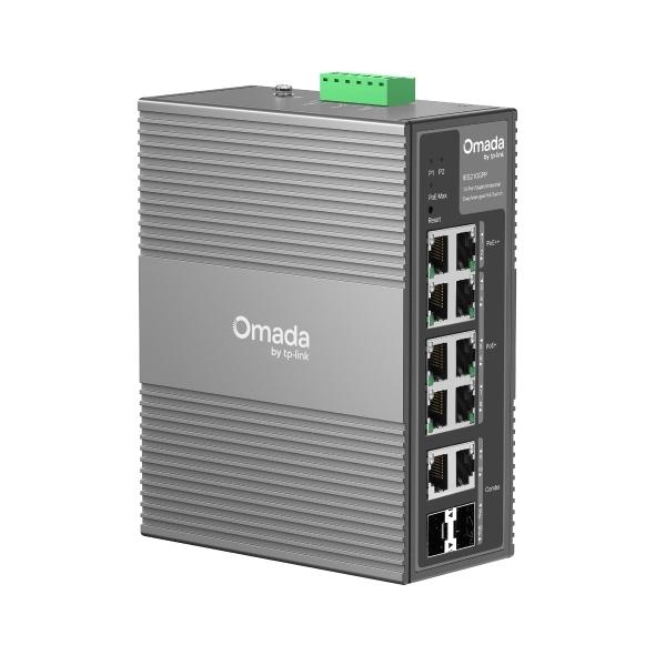Omada 10-Port Gigabit Industrial Easy Managed Switch with 6-Port PoE+ and 2-Port PoE++ - Componentes - Imagen 3 Omada 10-Port Gigabit Industrial Easy Managed Switch with 6-Port PoE+ and 2-Port PoE++ - Componentes - Imagen 3