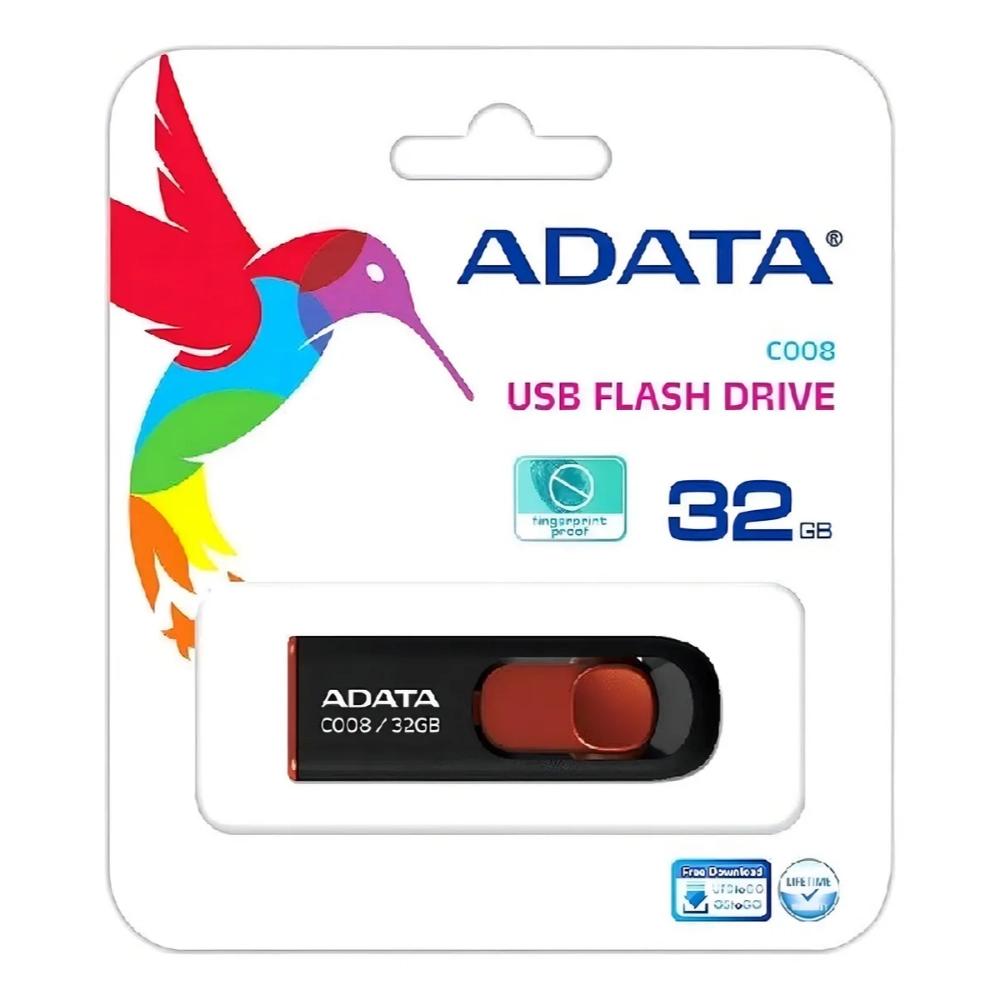 Memoria USB ADATA 2.0 C008 Retráctil 32GB COLOR Negra - Componentes - Imagen 3 Memoria USB ADATA 2.0 C008 Retráctil 32GB COLOR Negra - Componentes - Imagen 3