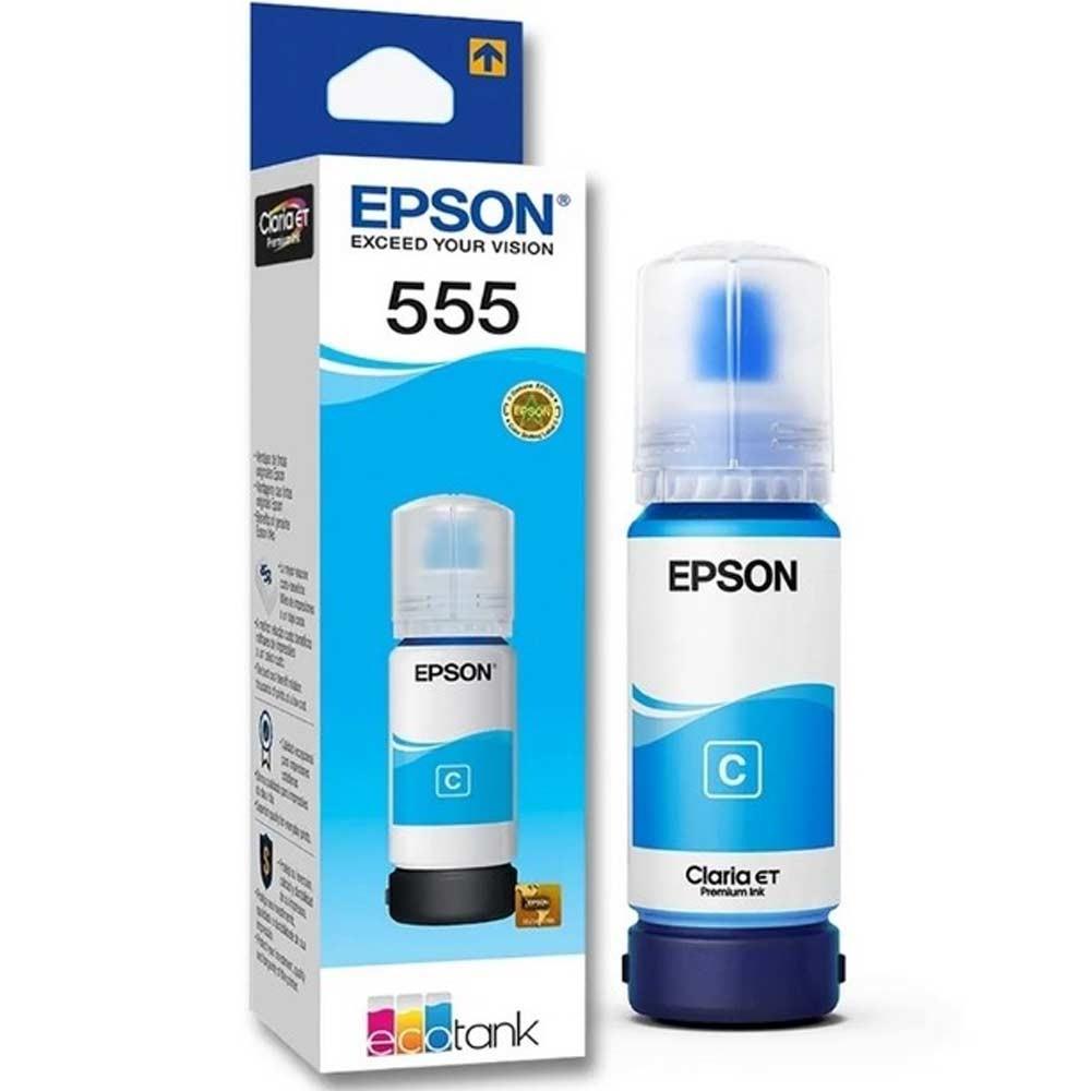 Botella de Tinta EPSON T555220 AL L8180 70 ml COLOR Cyan - Componentes - Imagen 1 Botella de Tinta EPSON T555220 AL L8180 70 ml COLOR Cyan - Componentes - Imagen 1