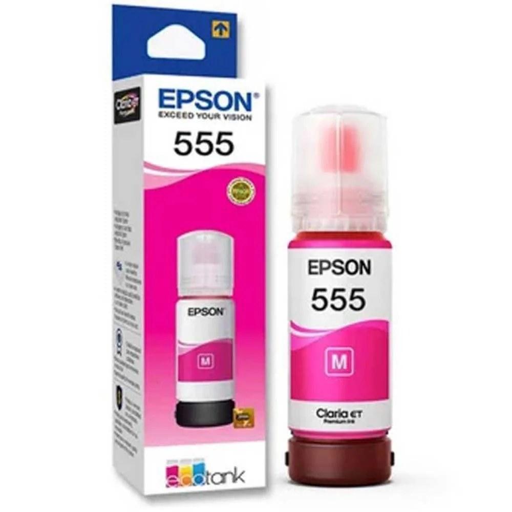 Botella de Tinta EPSON T555320 AL L8180 70 ml COLOR Magenta - Componentes - Imagen 1 Botella de Tinta EPSON T555320 AL L8180 70 ml COLOR Magenta - Componentes - Imagen 1
