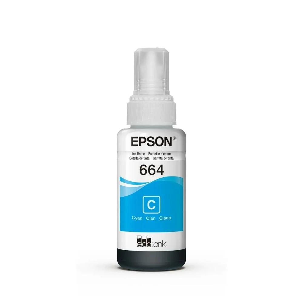 Botella de Tinta EPSON T664220 L200/210/350/355/555 COLOR Cyan - Componentes - Imagen 1 Botella de Tinta EPSON T664220 L200/210/350/355/555 COLOR Cyan - Componentes - Imagen 1