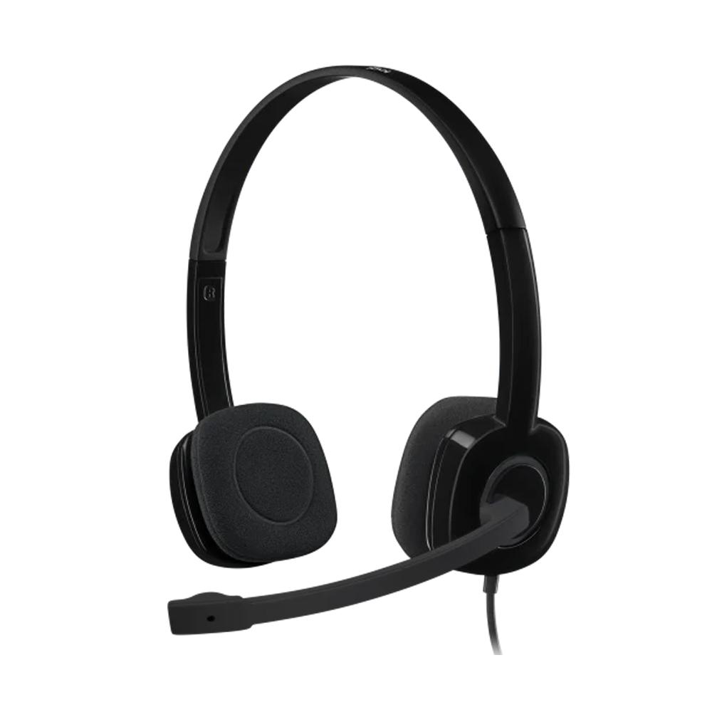 Diadema Estéreo Con Micrófono logitech H151 Negro - Componentes - Imagen 1 Diadema Estéreo Con Micrófono logitech H151 Negro - Componentes - Imagen 1