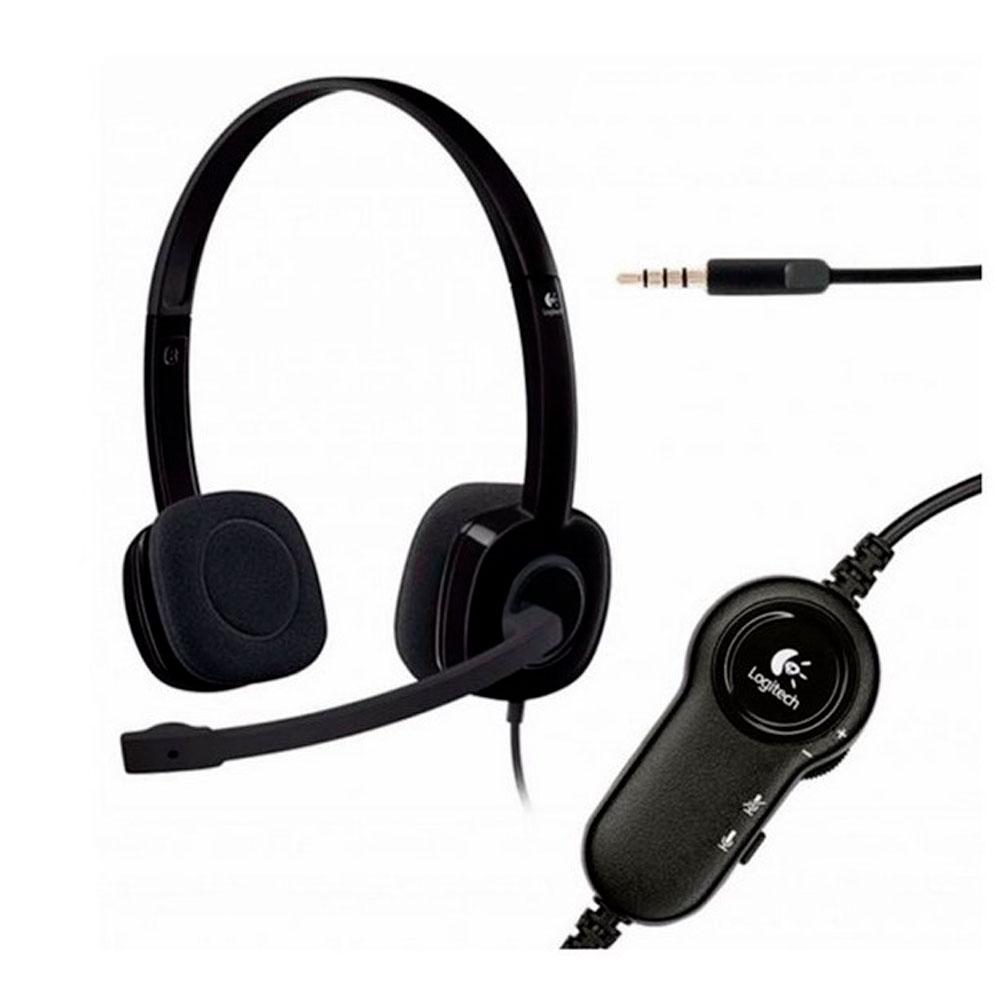Diadema Estéreo Con Micrófono logitech H151 Negro - Componentes - Imagen 2 Diadema Estéreo Con Micrófono logitech H151 Negro - Componentes - Imagen 2