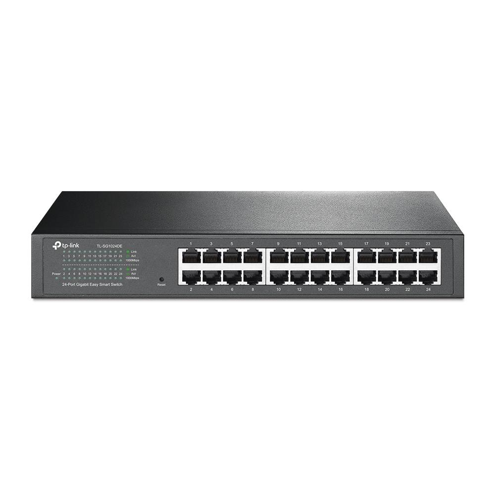 Switch TPLINK administrable de escritorio 24 puertos 10/100/1000 COLOR Negro - Componentes - Imagen 1 Switch TPLINK administrable de escritorio 24 puertos 10/100/1000 COLOR Negro - Componentes - Imagen 1