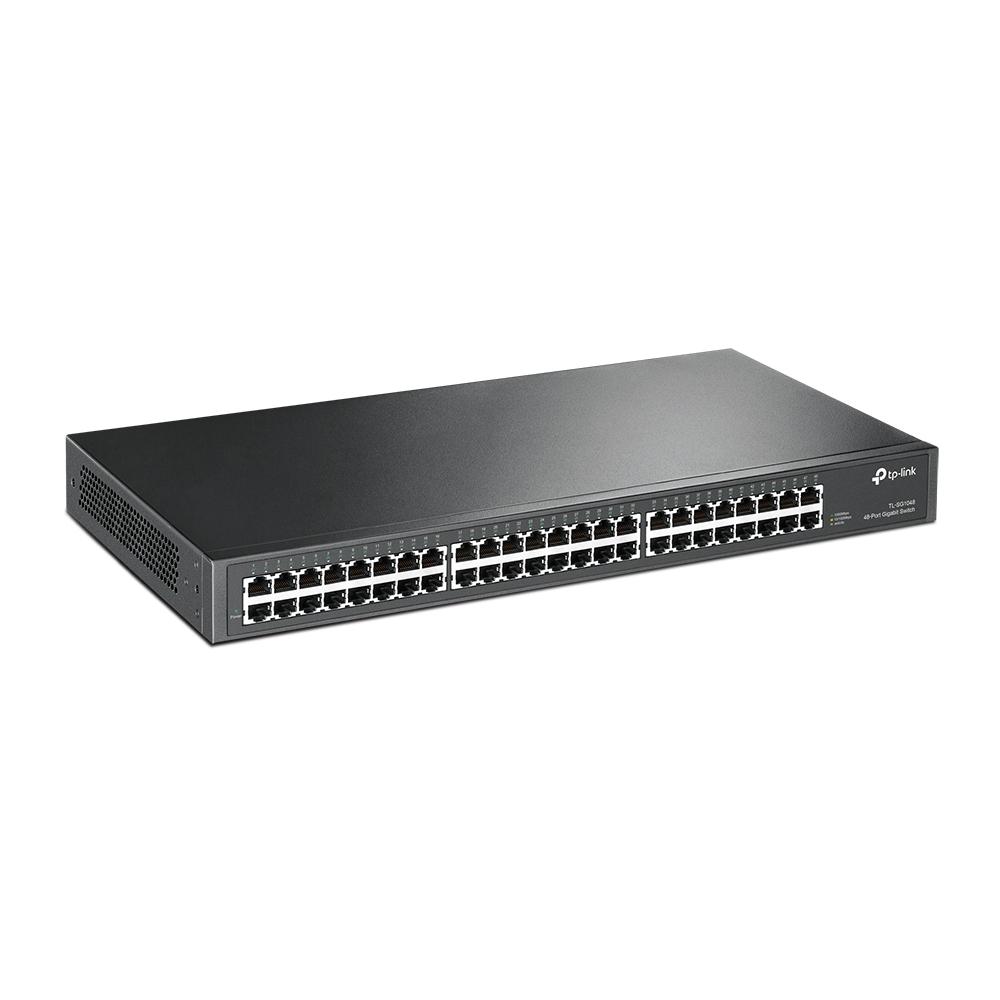Switch TP-LINK NO Administrable 48 Puertos RJ45 de 10/100/1000Mbps COLOR Negro - Componentes - Imagen 2 Switch TP-LINK NO Administrable 48 Puertos RJ45 de 10/100/1000Mbps COLOR Negro - Componentes - Imagen 2