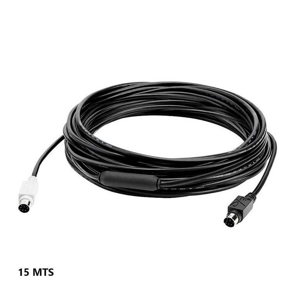 Cable LOGITECH De Extensión De 15 Metros Para Group COLOR Negro - Componentes - Imagen 1 Cable LOGITECH De Extensión De 15 Metros Para Group COLOR Negro - Componentes - Imagen 1