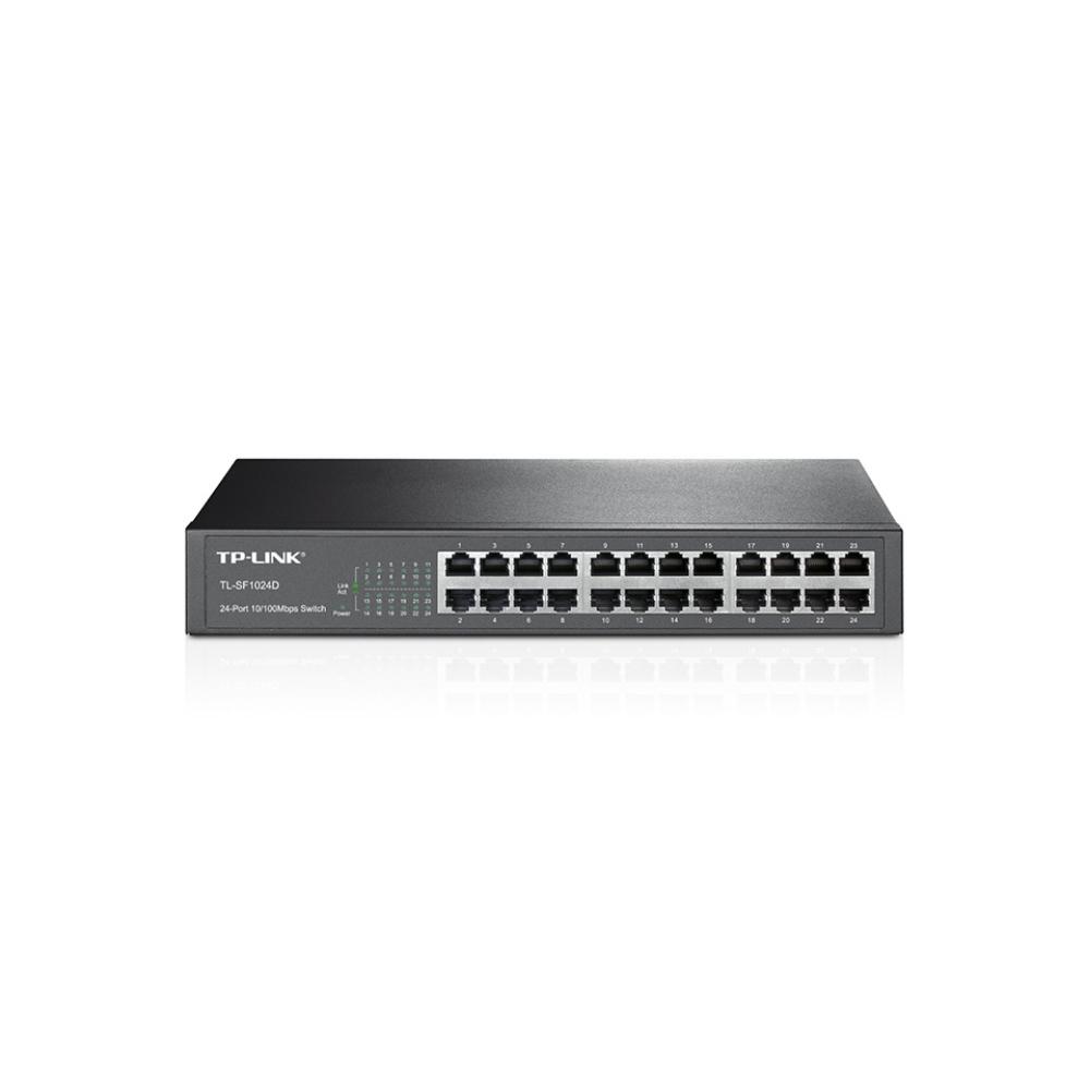 Switch TP-LINK NO administrable 24 puertos Fast Ethernet de Escritorio COLOR Negro - Componentes - Imagen 1 Switch TP-LINK NO administrable 24 puertos Fast Ethernet de Escritorio COLOR Negro - Componentes - Imagen 1