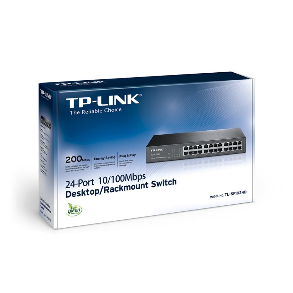 Switch TP-LINK NO administrable 24 puertos Fast Ethernet de Escritorio COLOR Negro - Componentes - Imagen 3 Switch TP-LINK NO administrable 24 puertos Fast Ethernet de Escritorio COLOR Negro - Componentes - Imagen 3