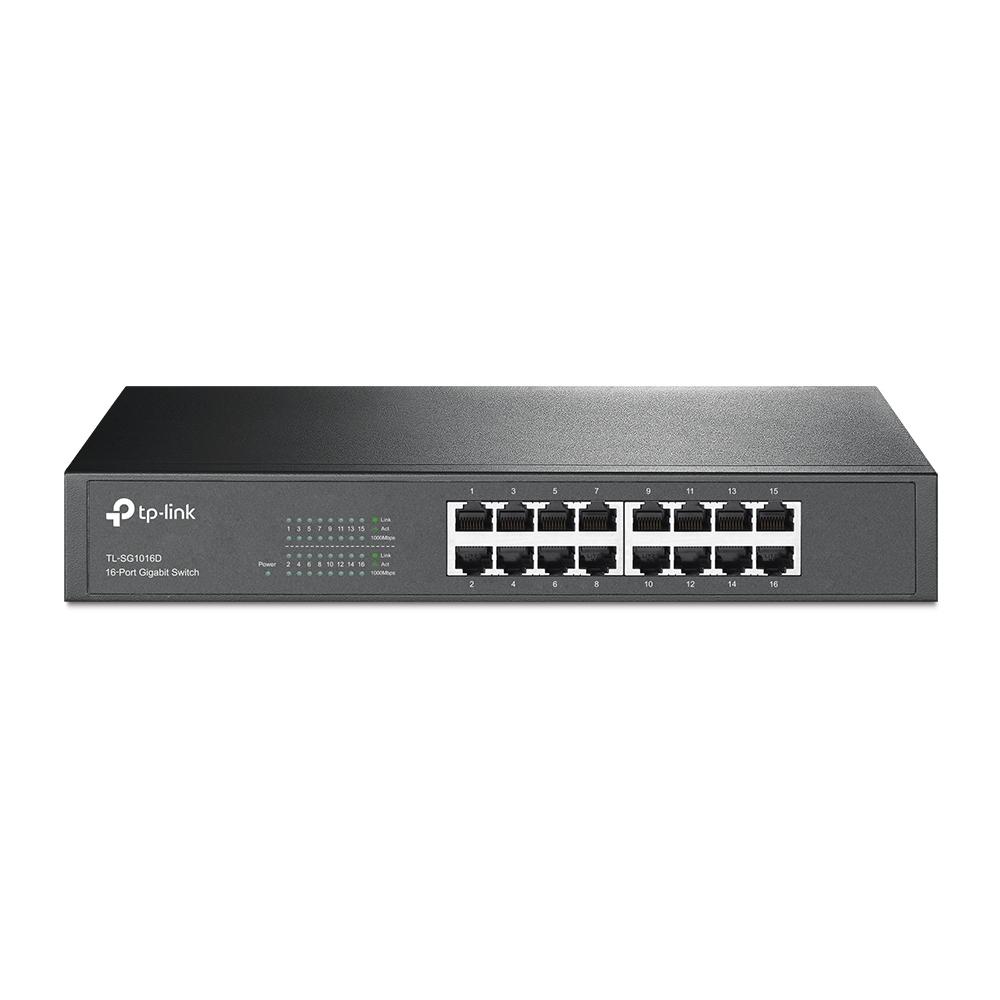 Switch TP-LINK NO Administrable con Base de Montaje / de Escritorio de 16 Puertos Gigabit - Componentes - Imagen 1 Switch TP-LINK NO Administrable con Base de Montaje / de Escritorio de 16 Puertos Gigabit - Componentes - Imagen 1