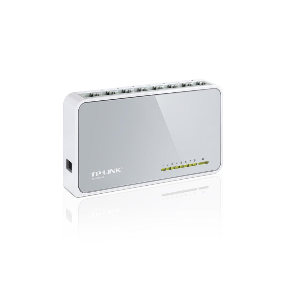 Switch de Escritorio TPLINK de 8 Puertos de 10/100 Mbps COLOR Blanco - Componentes - Imagen 2 Switch de Escritorio TPLINK de 8 Puertos de 10/100 Mbps COLOR Blanco - Componentes - Imagen 2