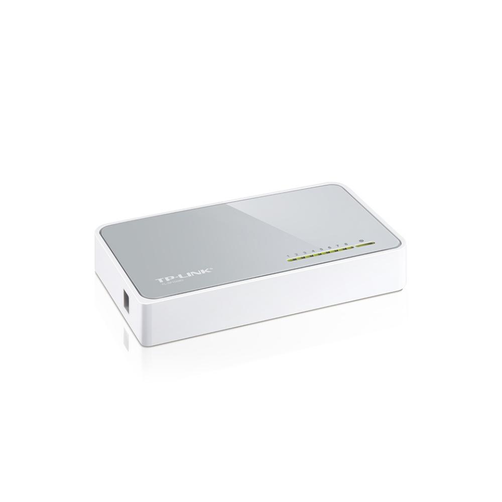 Switch de Escritorio TPLINK de 8 Puertos de 10/100 Mbps COLOR Blanco - Componentes - Imagen 3 Switch de Escritorio TPLINK de 8 Puertos de 10/100 Mbps COLOR Blanco - Componentes - Imagen 3