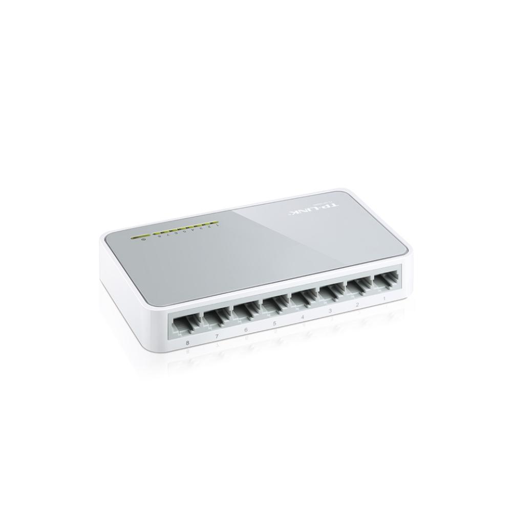 Switch de Escritorio TPLINK de 8 Puertos de 10/100 Mbps COLOR Blanco - Componentes - Imagen 4 Switch de Escritorio TPLINK de 8 Puertos de 10/100 Mbps COLOR Blanco - Componentes - Imagen 4