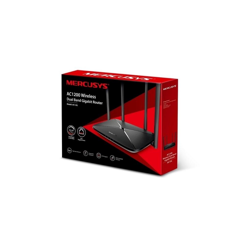 Router MERCUSYS Gigabit Inalámbrico de Doble Banda Ac1200 COLOR Negro - Componentes - Imagen 3 Router MERCUSYS Gigabit Inalámbrico de Doble Banda Ac1200 COLOR Negro - Componentes - Imagen 3