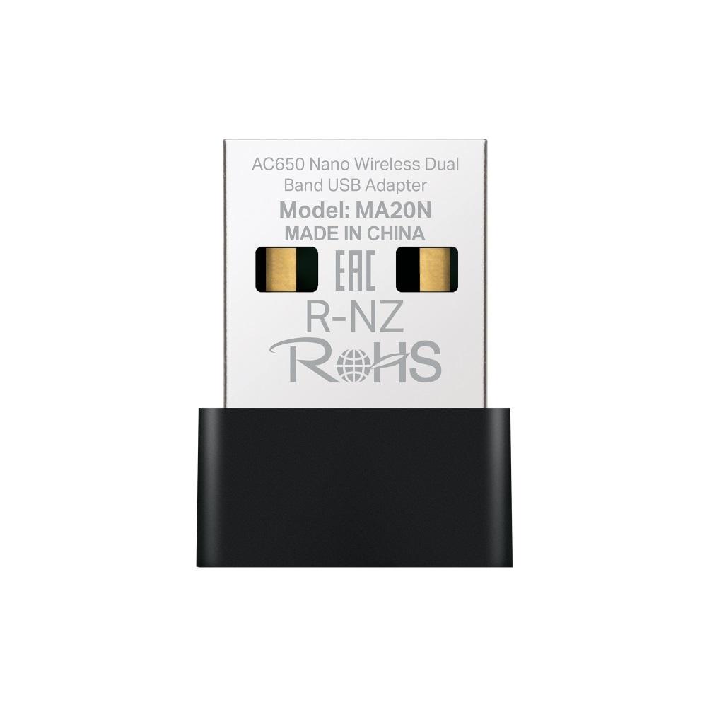 Adaptador Mercusys USB inalámbrico nano de doble banda AC650 - Componentes - Imagen 1 Adaptador Mercusys USB inalámbrico nano de doble banda AC650 - Componentes - Imagen 1
