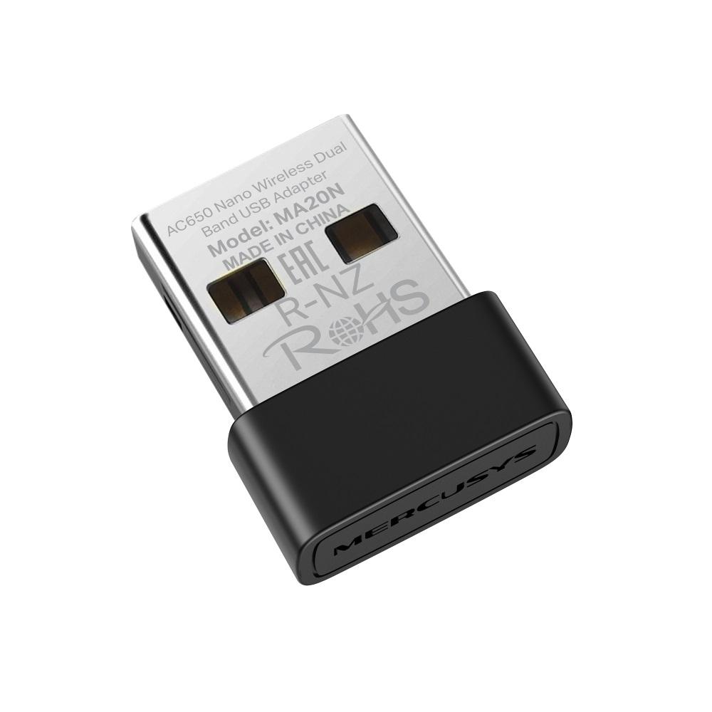 Adaptador Mercusys USB inalámbrico nano de doble banda AC650 - Componentes - Imagen 2 Adaptador Mercusys USB inalámbrico nano de doble banda AC650 - Componentes - Imagen 2
