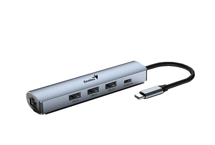 HUB 5 EN 1 DE USB 3.0 CON ETHERNET UH-545 - Componentes HUB 5 EN 1 DE USB 3.0 CON ETHERNET UH-545 - Componentes
