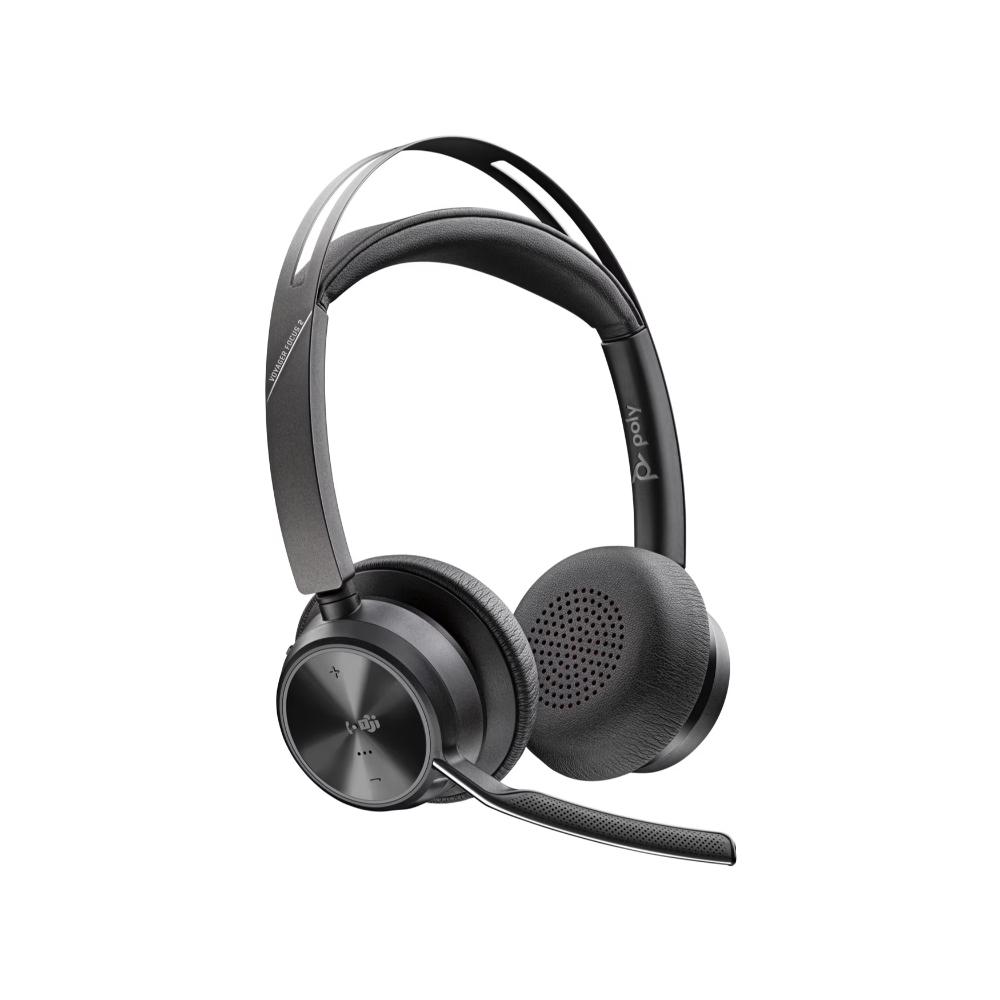 Poly Voyager Focus 2 Microsoft Teams Certified USB-C-C Headset +USB-C/A Adapter +Charging Stand No localization - Componentes Poly Voyager Focus 2 Microsoft Teams Certified USB-C-C Headset +USB-C/A Adapter +Charging Stand No localization - Componentes