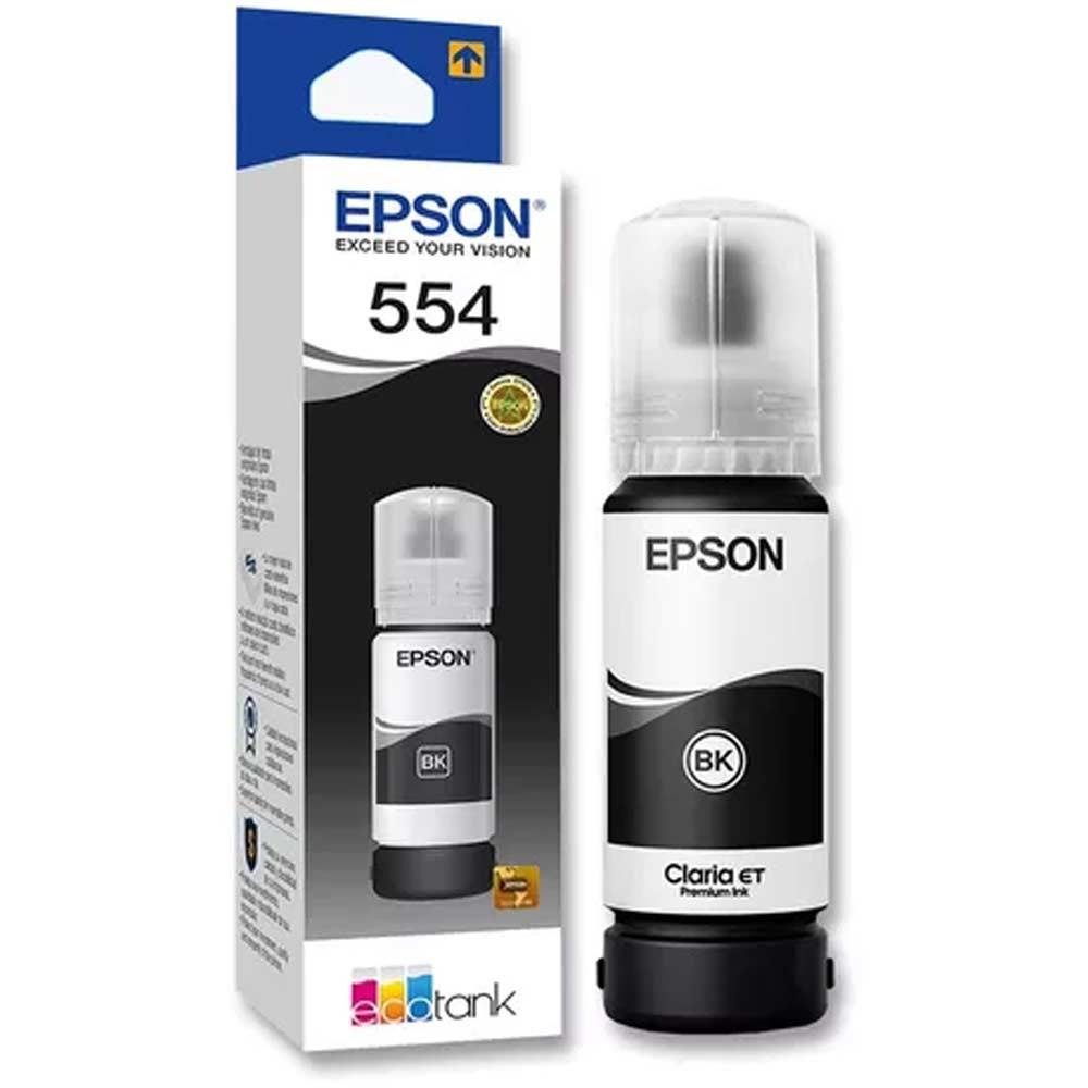 Botella de Tinta EPSON T554120 AL 70 ml COLOR Negro - Componentes Botella de Tinta EPSON T554120 AL 70 ml COLOR Negro - Componentes