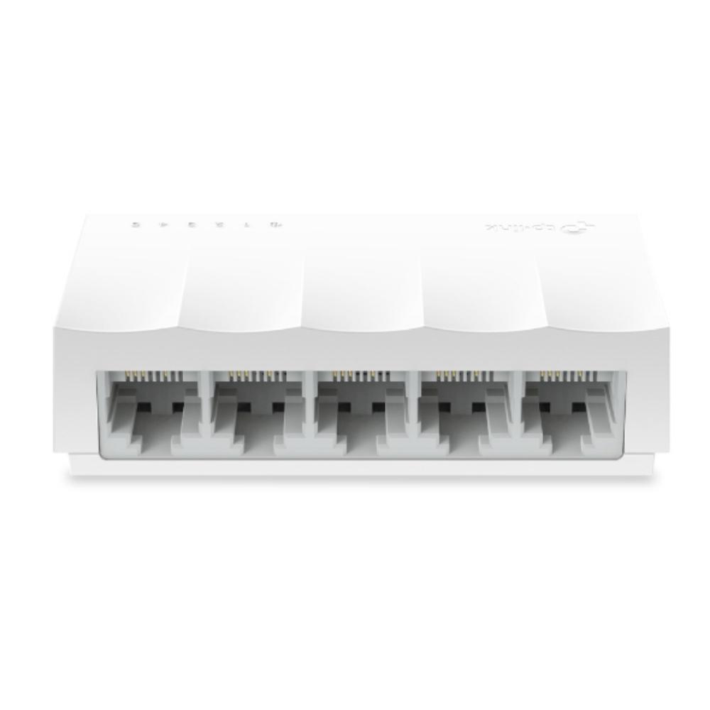 Switch TPLINK de Escritorio de 5 Puertos 10/100M RJ45 Caja de Plástico COLOR Blanco - Componentes Switch TPLINK de Escritorio de 5 Puertos 10/100M RJ45 Caja de Plástico COLOR Blanco - Componentes