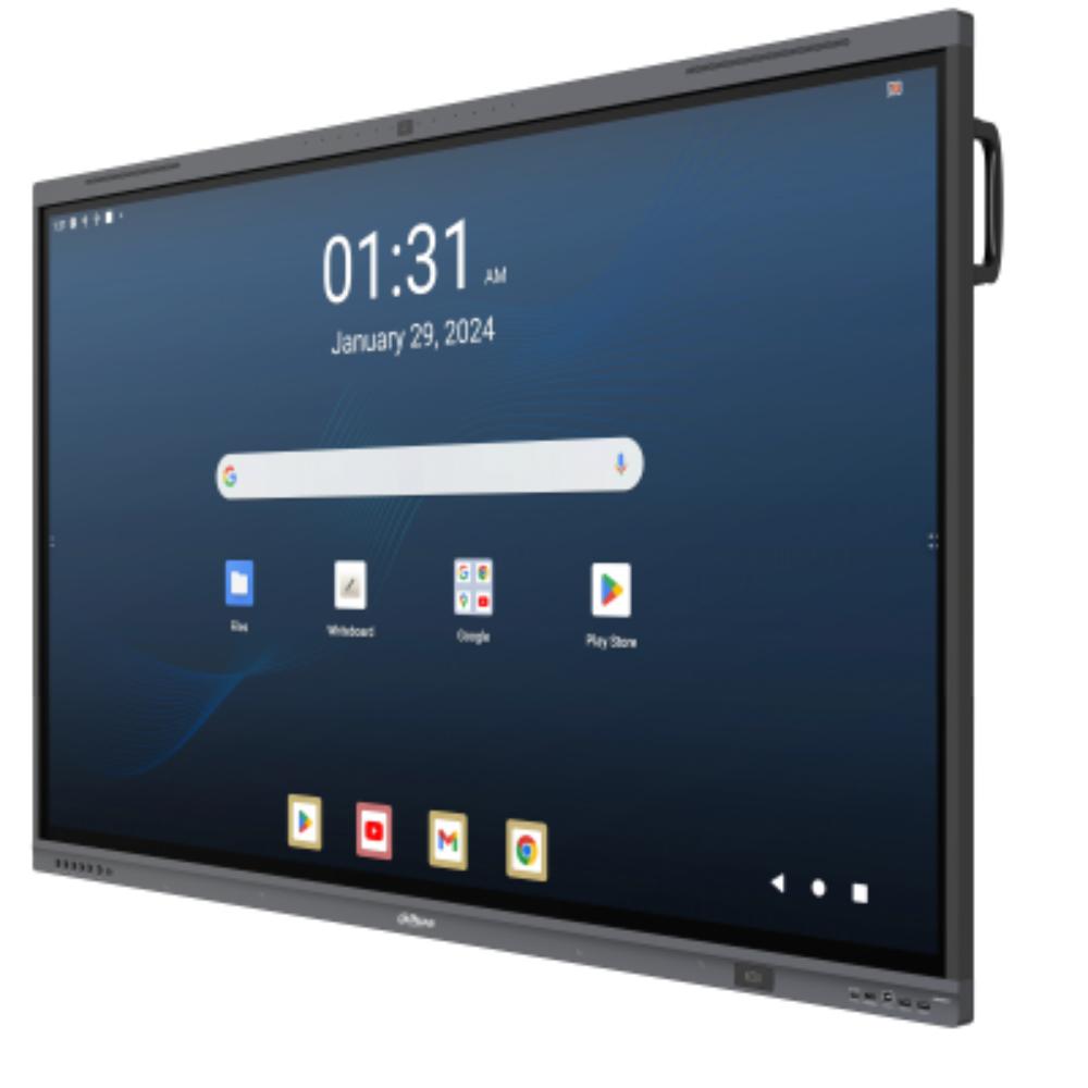 Pantalla interactiva Dahua inteligente UHD Lite de 65'', Android 13, certificación EDLA, Google Store, procesador de cuatro núcleos A76 y A55 8GB + 128 GB, 2 x 8 W + 2 x 18 W, NFC; seguimiento de voz + encuadre automático, Cámara de 48 MP + 8 micrófonos (Alcance: 12 m) Carga tipo C de 65 W + 15 W + BYOM - Componentes - Imagen 2 Pantalla interactiva Dahua inteligente UHD Lite de 65'', Android 13, certificación EDLA, Google Store, procesador de cuatro núcleos A76 y A55 8GB + 128 GB, 2 x 8 W + 2 x 18 W, NFC; seguimiento de voz + encuadre automático, Cámara de 48 MP + 8 micrófonos (Alcance: 12 m) Carga tipo C de 65 W + 15 W + BYOM - Componentes - Imagen 2