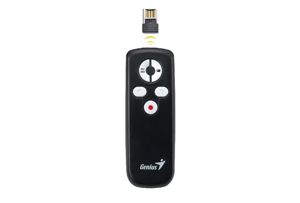 Apuntador Laser GENIUS 100 USB Media COLOR Negro - Componentes - Imagen 2 Apuntador Laser GENIUS 100 USB Media COLOR Negro - Componentes - Imagen 2