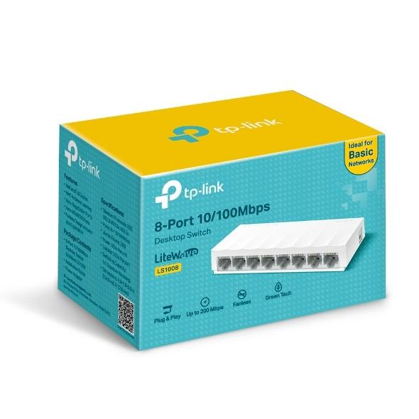 Switch TPLINK 8 Puertos 10/100 COLOR Blanco - Componentes - Imagen 4 Switch TPLINK 8 Puertos 10/100 COLOR Blanco - Componentes - Imagen 4