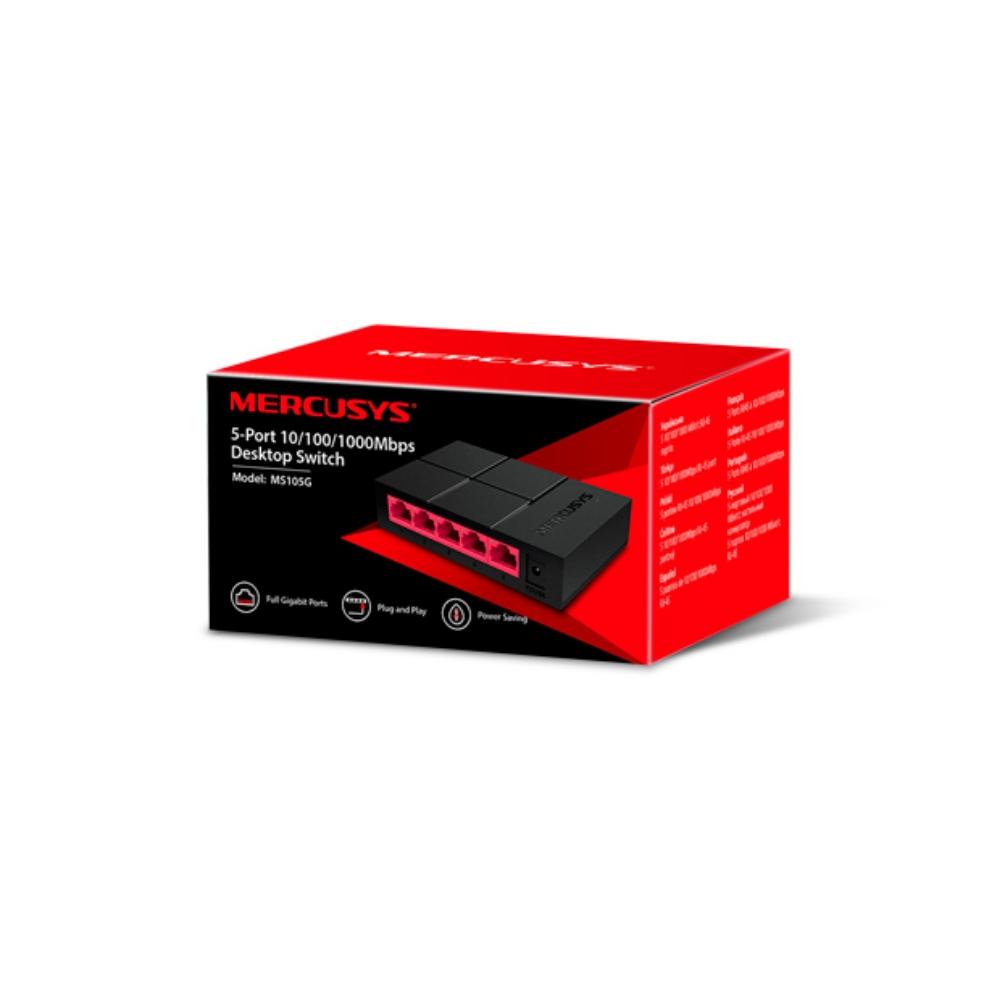 Switch MERCUSYS 5 Puertos 10/100/1000 - Componentes - Imagen 4 Switch MERCUSYS 5 Puertos 10/100/1000 - Componentes - Imagen 4