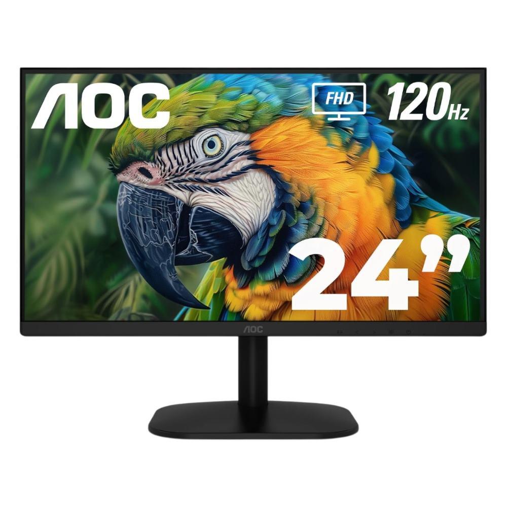 Monitor AOC LCD Profesional plano 23.8 IPS Full HD (1920 X 1080) / 120Hz / 1 ms / VGA / HDMI /Base Fija / Kensington Lock / Adaptive Sync./3 años de garantía y 1 año adicional en partes eléctricas - Componentes Monitor AOC LCD Profesional plano 23.8 IPS Full HD (1920 X 1080) / 120Hz / 1 ms / VGA / HDMI /Base Fija / Kensington Lock / Adaptive Sync./3 años de garantía y 1 año adicional en partes eléctricas - Componentes