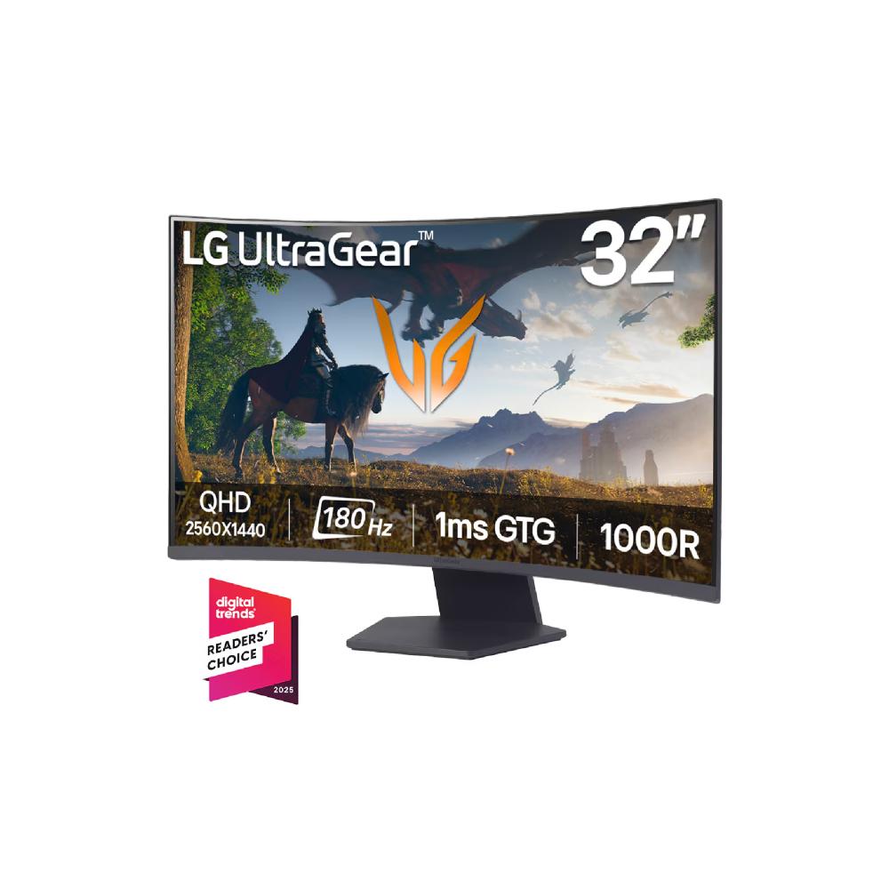 Monitor Curvo Gamer UltraGear™ QHD 180Hz 1Ms 2560 x 1440™ - Componentes - Imagen 1 Monitor Curvo Gamer UltraGear™ QHD 180Hz 1Ms 2560 x 1440™ - Componentes - Imagen 1