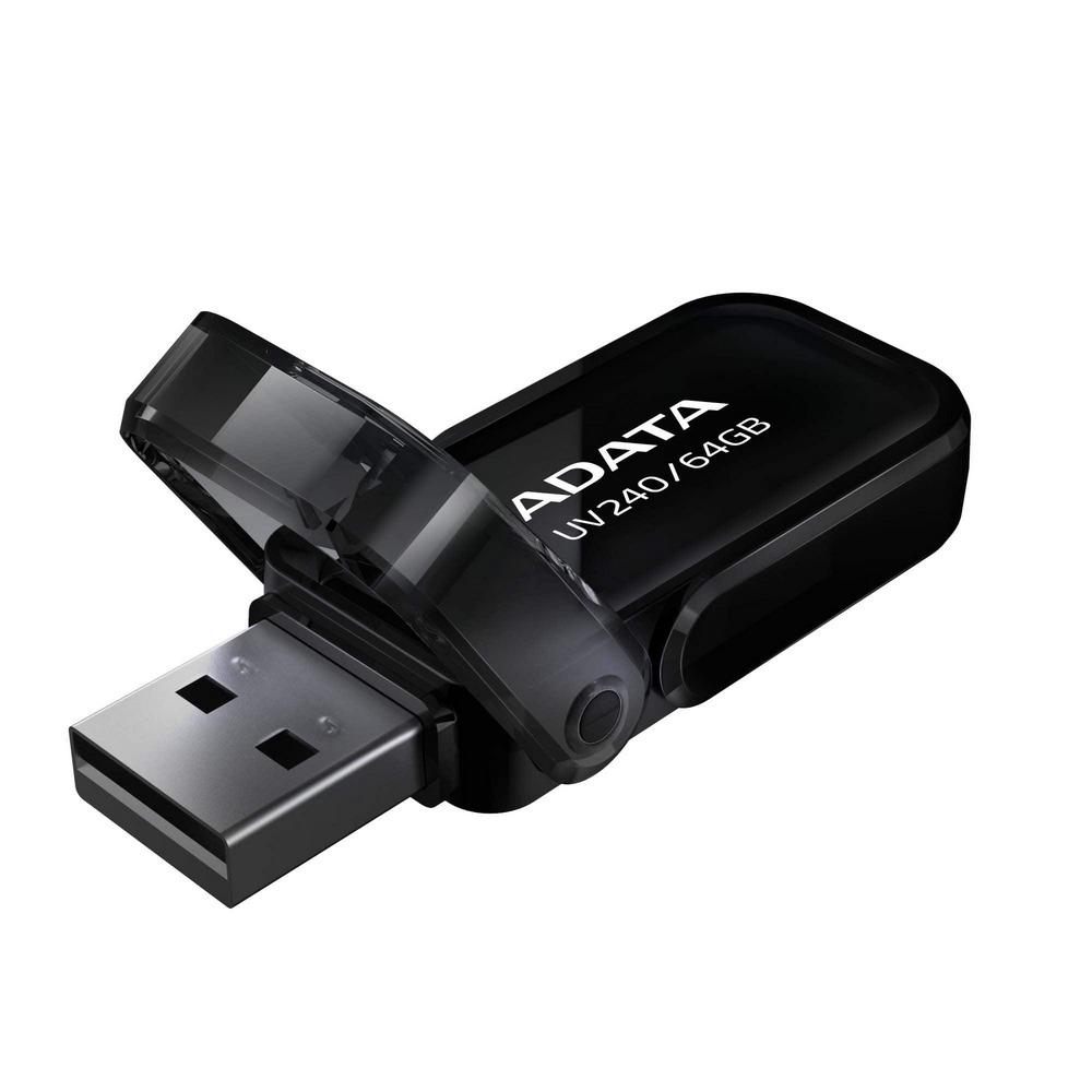 ADATA Memoria USB 2.0 UV240 64GB COLOR Negra - Componentes - Imagen 1 ADATA Memoria USB 2.0 UV240 64GB COLOR Negra - Componentes - Imagen 1