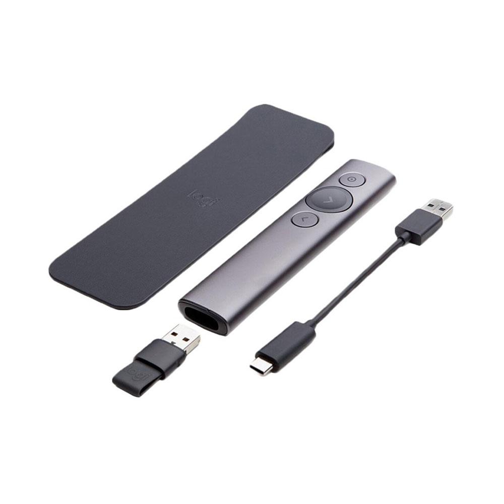 Apuntador Spotlight LOGITECH TV Bluetooth Wireless Receptor USB COLOR Gris - Componentes - Imagen 1 Apuntador Spotlight LOGITECH TV Bluetooth Wireless Receptor USB COLOR Gris - Componentes - Imagen 1