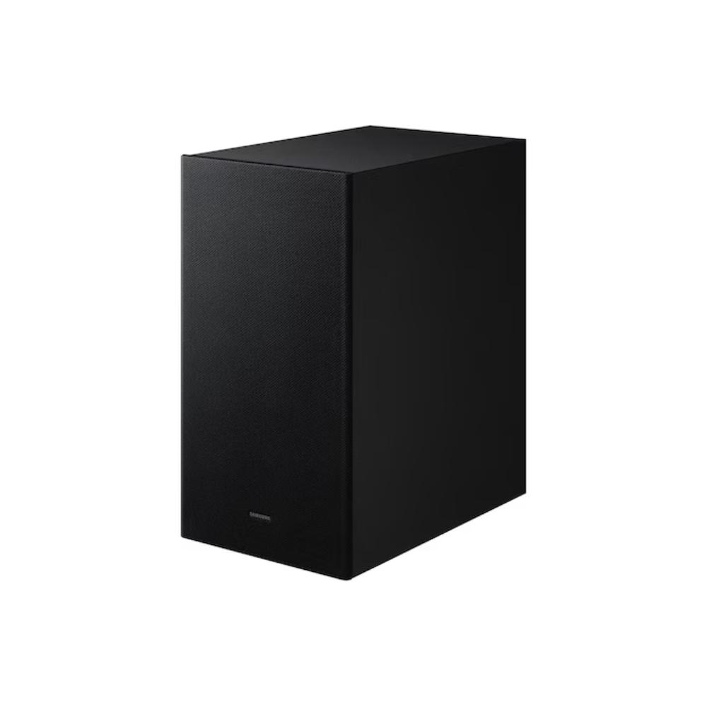 Barra de sonido Samsung, incluye subwoofer, sonido envolvente virtual en 3D, Q-SYMPHONY, cuenta con refuerzo en los sonidos graves, Altavoz central integrado, potencia 430 Vatios, 3,1 canales, conexión inalámbrica, Ficha técnica completa en www.samsung.com.co - Componentes - Imagen 3 Barra de sonido Samsung, incluye subwoofer, sonido envolvente virtual en 3D, Q-SYMPHONY, cuenta con refuerzo en los sonidos graves, Altavoz central integrado, potencia 430 Vatios, 3,1 canales, conexión inalámbrica, Ficha técnica completa en www.samsung.com.co - Componentes - Imagen 3
