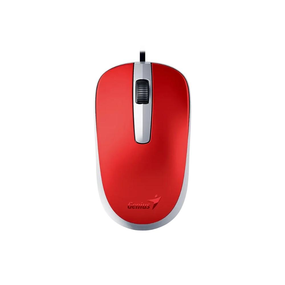 Mouse GENIUS Alámbrico Usb Dx-120 Rojo - Componentes - Imagen 1 Mouse GENIUS Alámbrico Usb Dx-120 Rojo - Componentes - Imagen 1